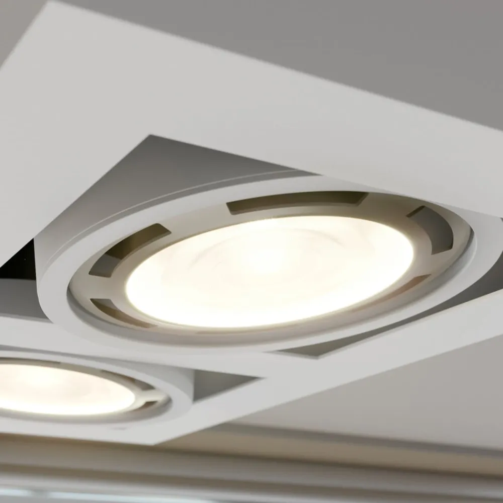Gang|Loftlamper ^ Arcchio loftspot Ronka, 34 cm, 2 lyskilder, hvid, GU10
