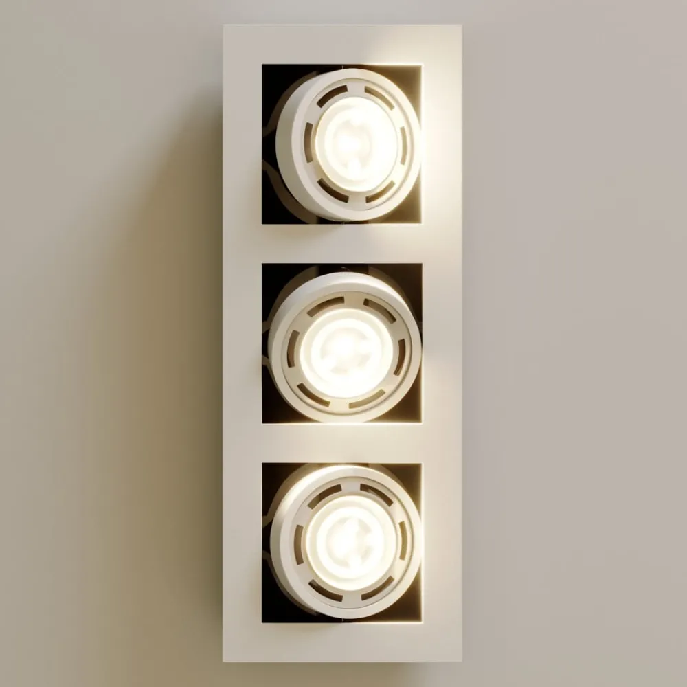 Arcchio Gang|Loftlamper > loftspot Ronka, 50 cm, 3 lyskilder, hvid, GU10