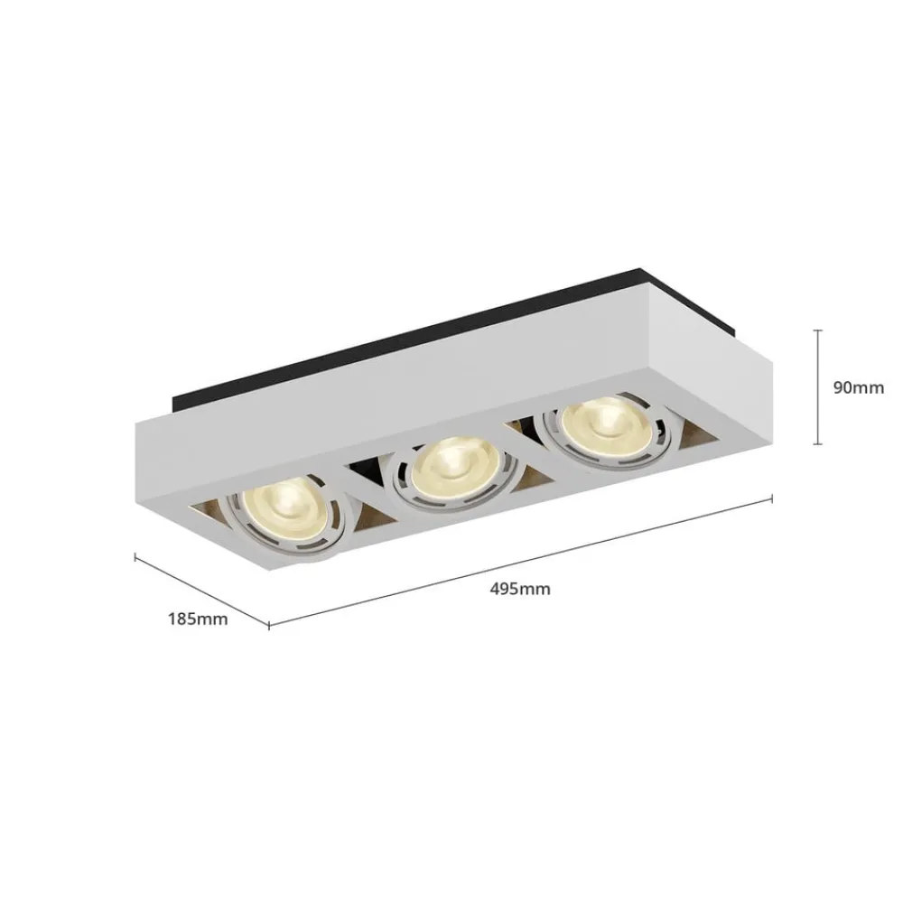 Arcchio Gang|Loftlamper > loftspot Ronka, 50 cm, 3 lyskilder, hvid, GU10