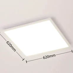 Arbejdsrum/Kontor|Gang ^ Arcchio Lysander LED-panel, CCT, 62 cm, hvid