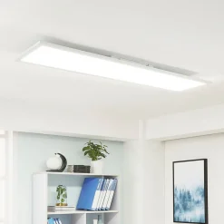 Arbejdsrum/Kontor|Gang ^ Arcchio Lysander LED-panel, CCT, 119cm 55W, hvid