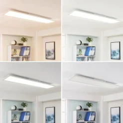 Arbejdsrum/Kontor|Gang ^ Arcchio Lysander LED-panel, CCT, 119cm 55W, hvid