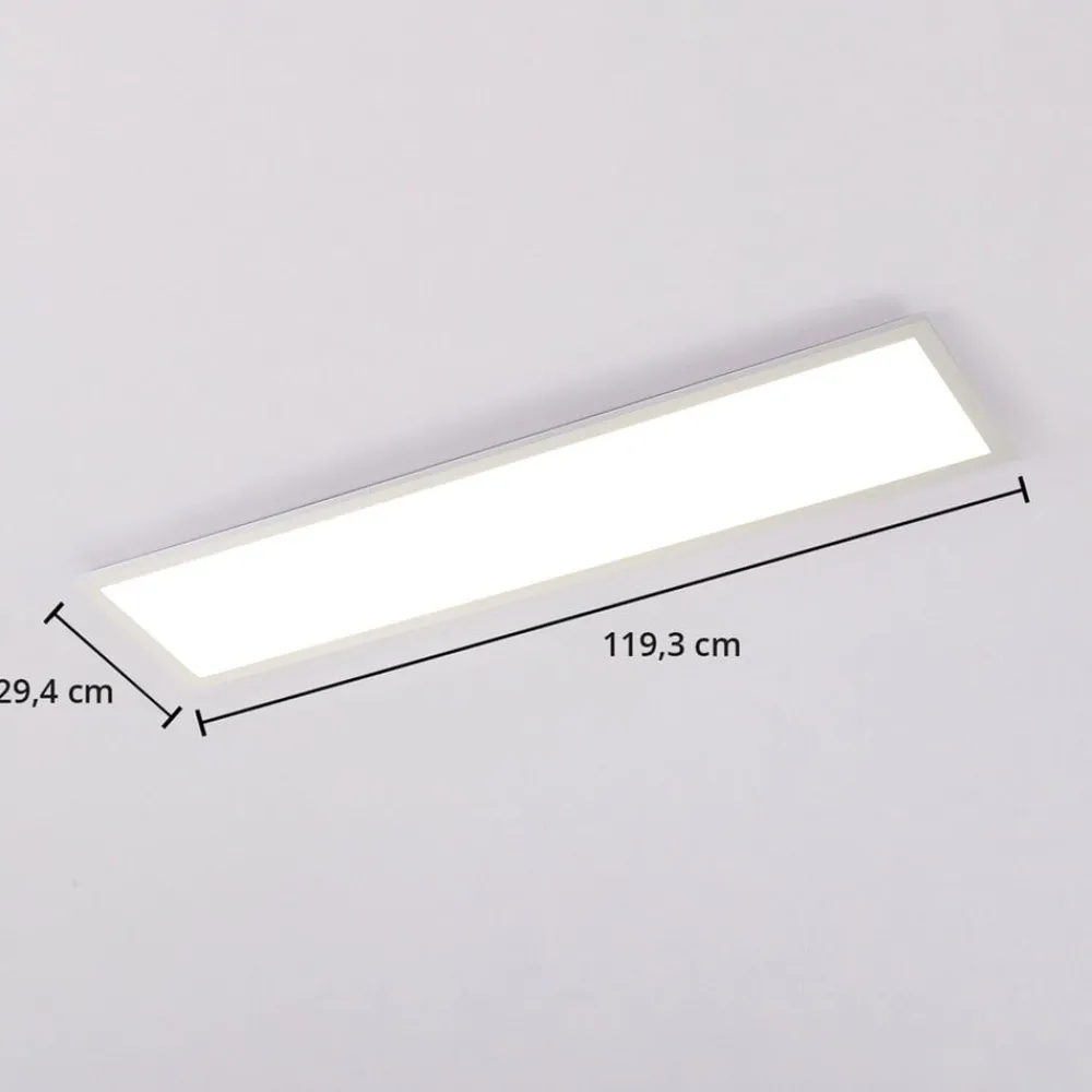 Arbejdsrum/Kontor|Gang ^ Arcchio Lysander LED-panel, CCT, 119cm 55W, hvid