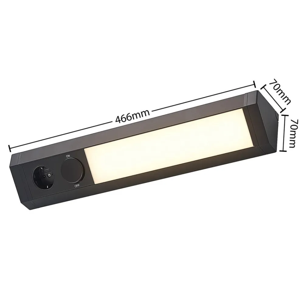 Arcchio Underskabsbelysning > Mitari LED-underskabsbelysning, sort