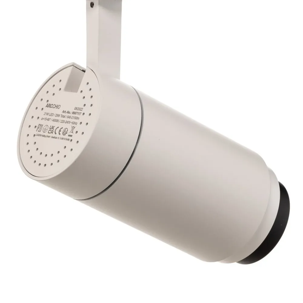 Skinnesystem ^ Arcchio Nanna LED-skinnespot hvid 4000K 21W