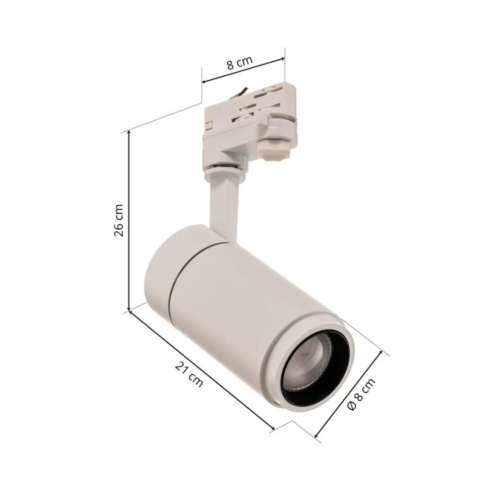 Skinnesystem ^ Arcchio Nanna LED-skinnespot hvid 4000K 21W