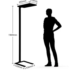 Arcchio Arbejdsrum/Kontor > Nelus LED-gulvlampe, bevægelsessensor