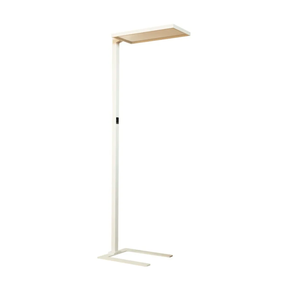 Arcchio Arbejdsrum/Kontor|Gulvlamper > Nelus LED-gulvlampe til kontor sensor hvid