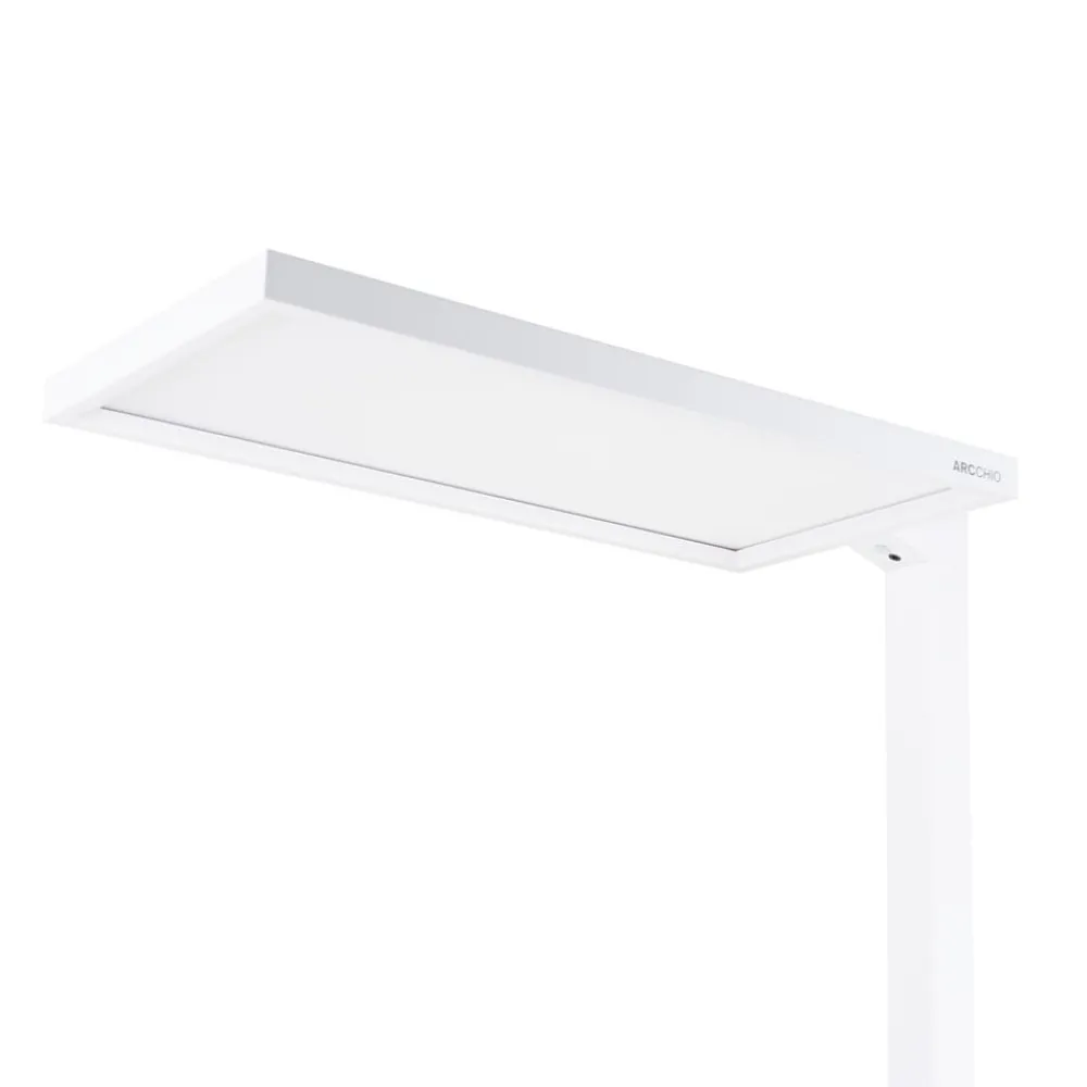 Arcchio Arbejdsrum/Kontor|Gulvlamper > Nelus LED-gulvlampe til kontor sensor hvid