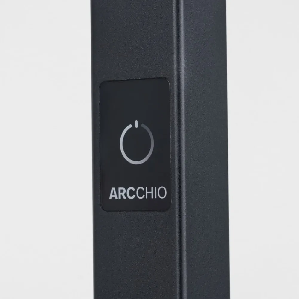 Arbejdsrum/Kontor ^ Arcchio Nelus LED-gulvlampe til kontor, sort sensor