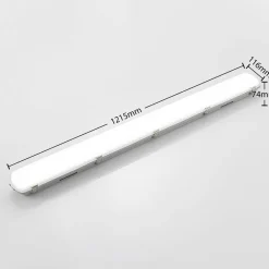 Arcchio Loftlamper > Rao LED-vådrumslampe, længde 121,5 cm, sæt med 2 stk
