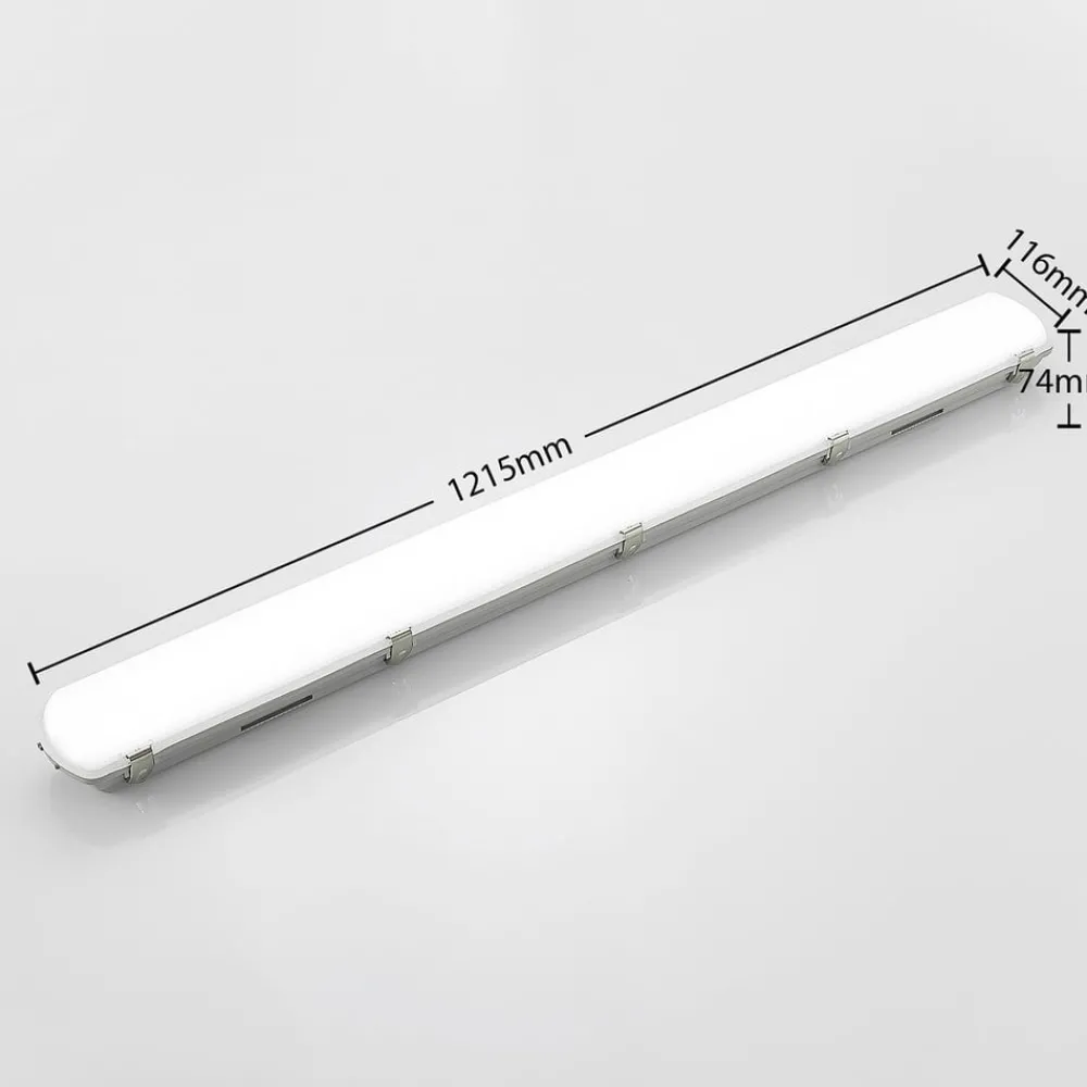 Arcchio Loftlamper > Rao LED-vådrumslampe, længde 121,5 cm, sæt med 2 stk