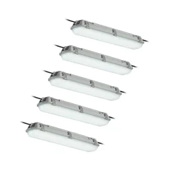 Arcchio Loftlamper > Rao LED-vådrumslampe, længde 61,8 cm, sæt med 5 stk