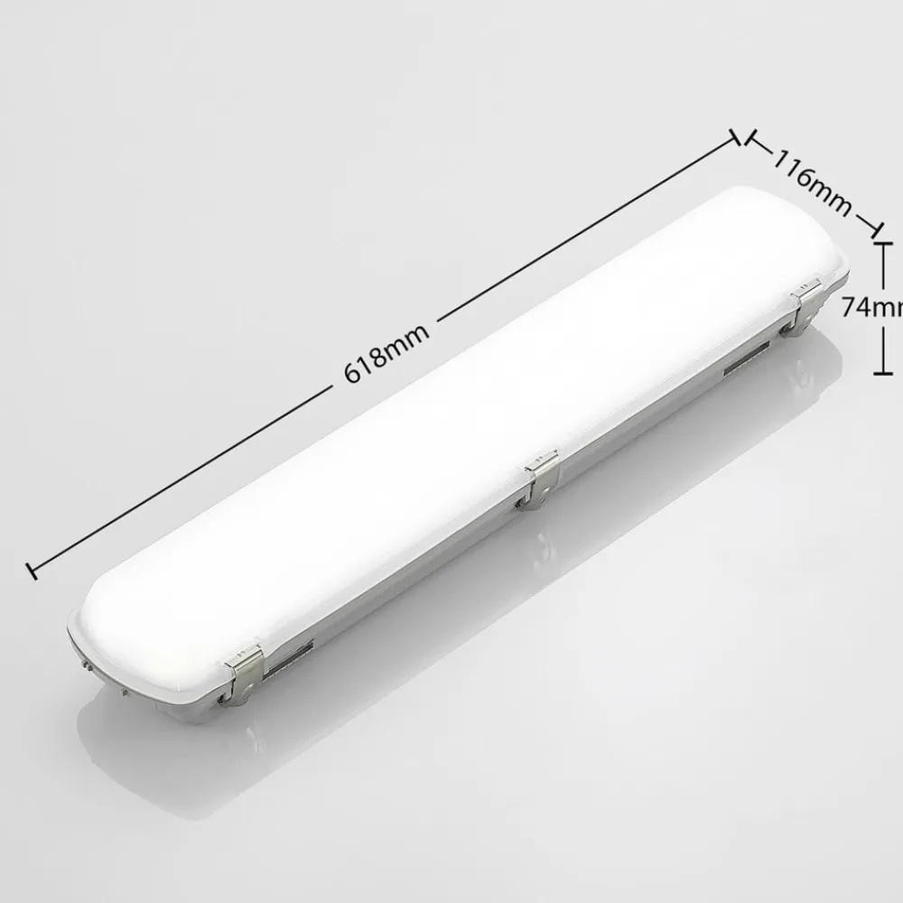 Loftlamper ^ Arcchio Rao LED-vådrumslampe, længde 61,8 cm, sæt med 2 stk