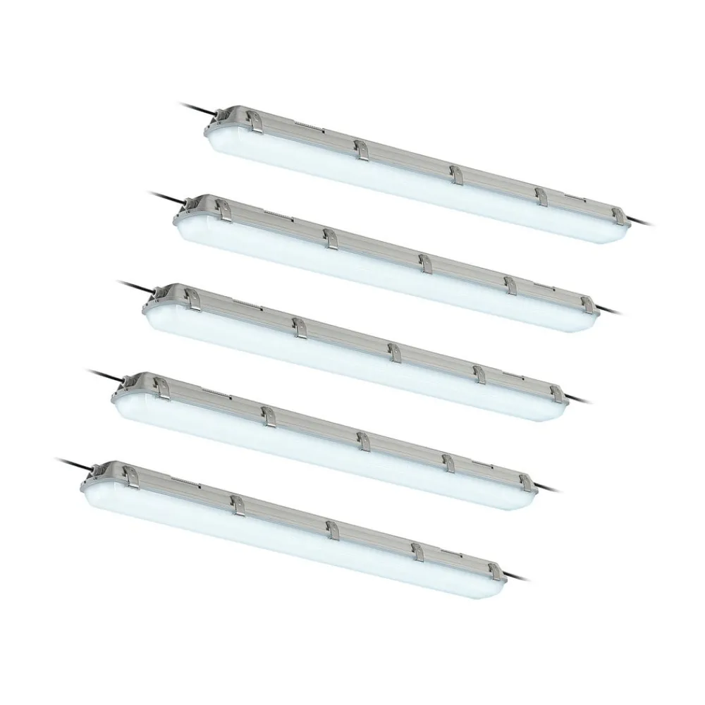 Loftlamper ^ Arcchio Rao LED-vådrumslampe, længde 121,5 cm, sæt med 5 stk