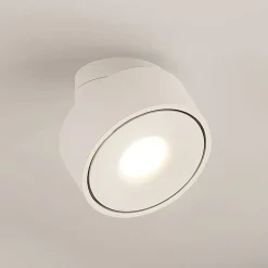 Loftlamper ^ Arcchio Rotari LED-loftlampe, hvid, drejelig, metal