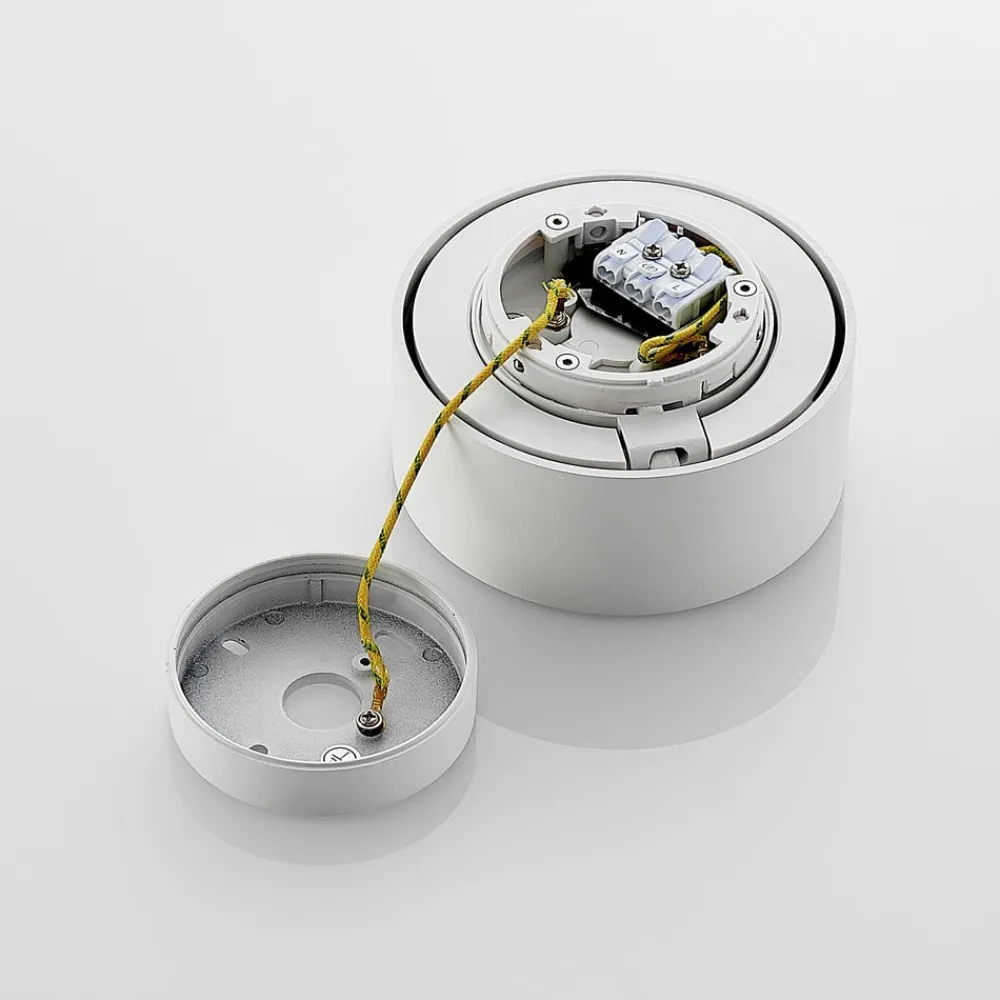 Loftlamper ^ Arcchio Rotari LED-loftlampe, hvid, drejelig, metal
