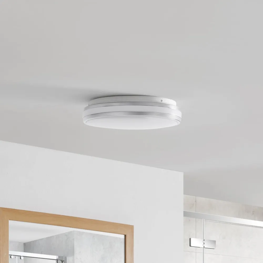 Loftlamper ^ Arcchio Sinovu LED-loftlampe til badeværelset, krom, 34 cm
