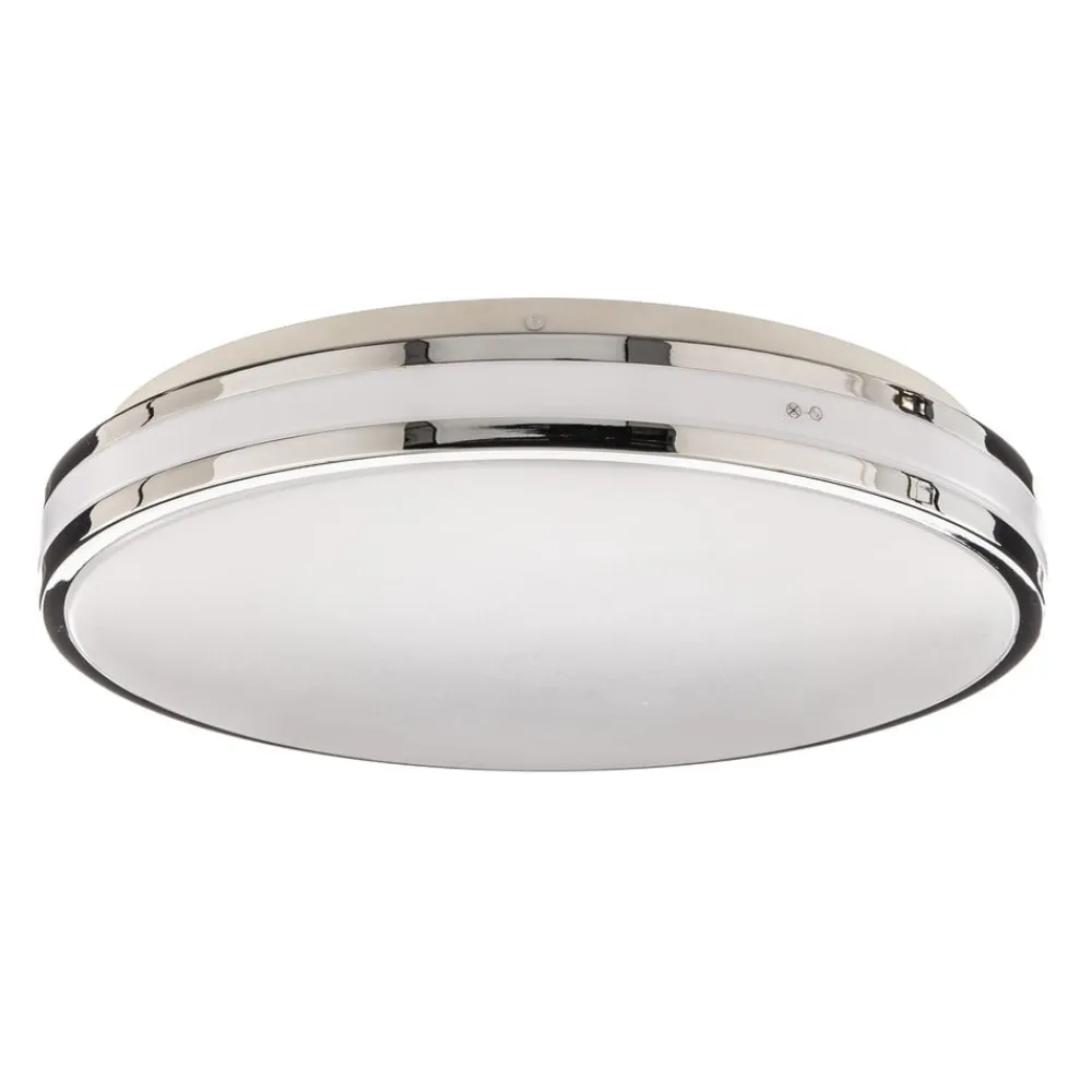 Loftlamper ^ Arcchio Sinovu LED-loftlampe til badeværelset, krom, 34 cm