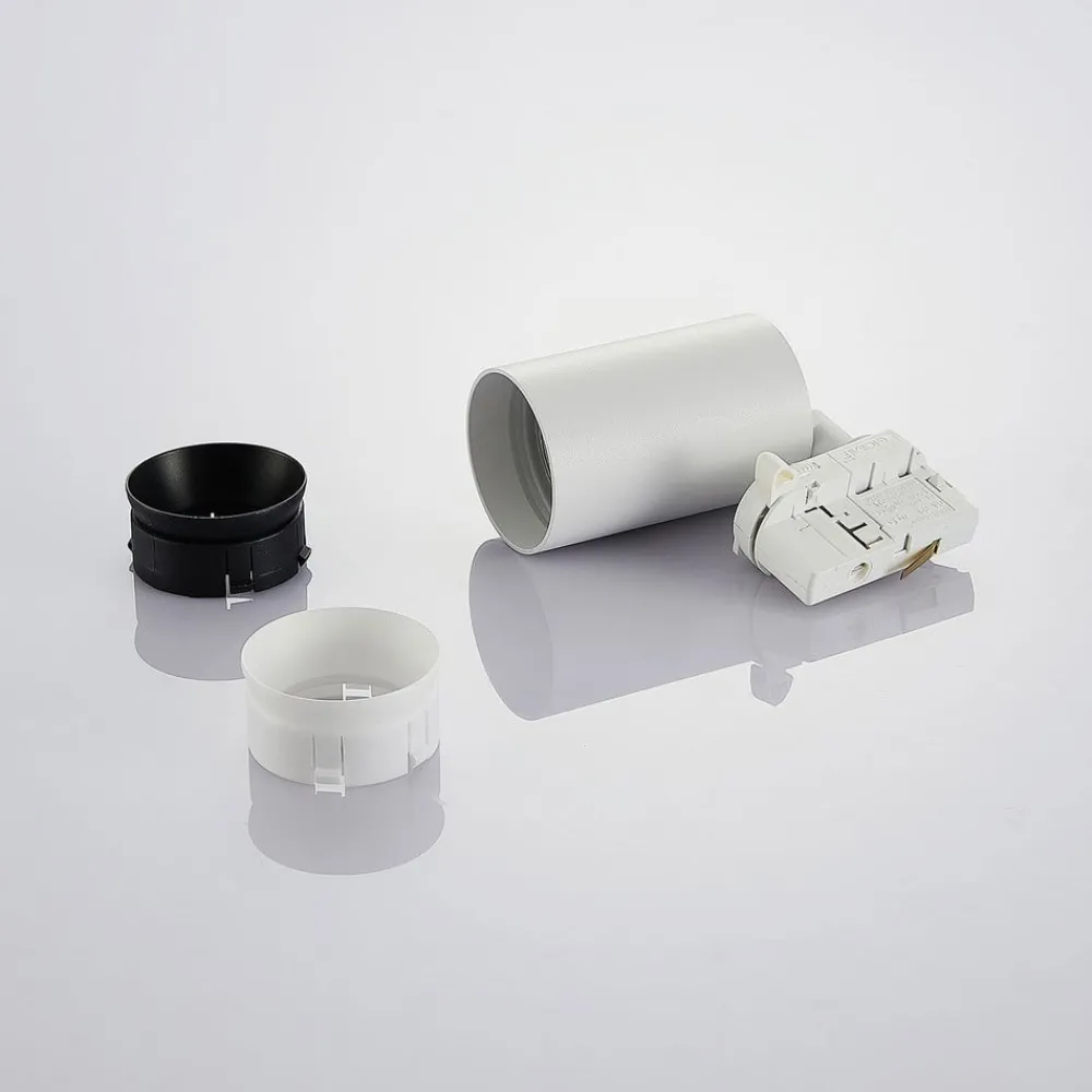 Arbejdsrum/Kontor|Gang ^ Arcchio skinnespot Brinja, hvid, Ø 6 cm, 3-faset, GU10