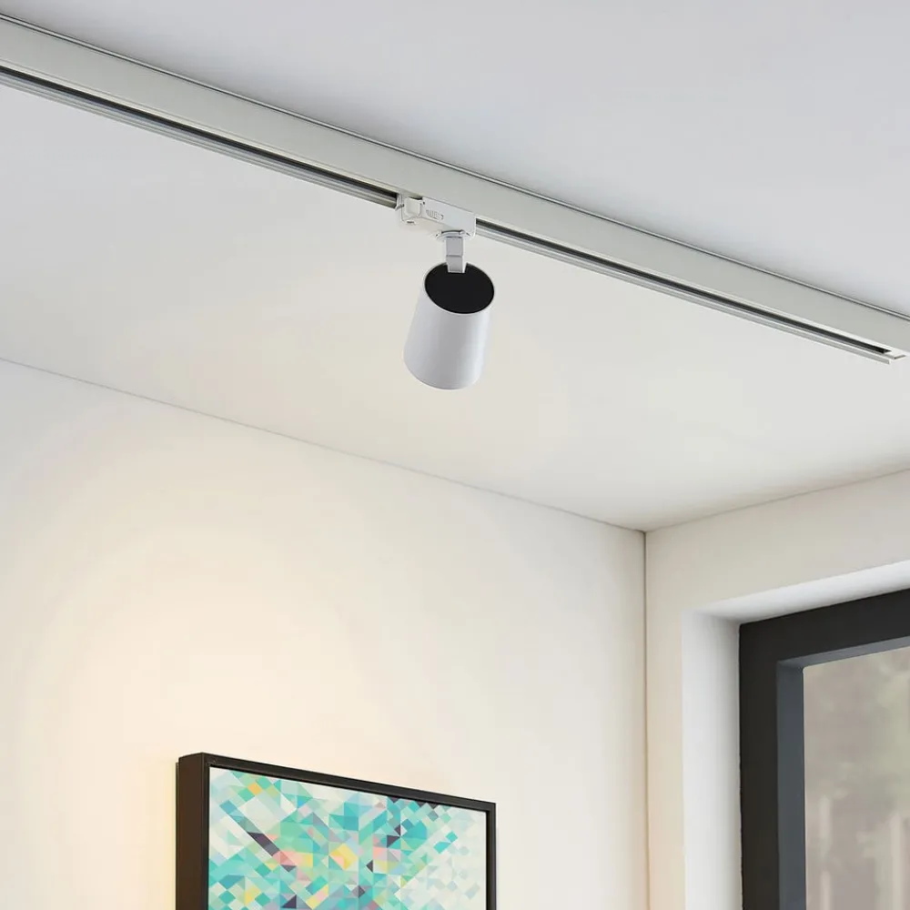 Arcchio Arbejdsrum/Kontor|Loftlamper > skinnespot Iavo, hvid, 13 cm, 3-faset, GU10