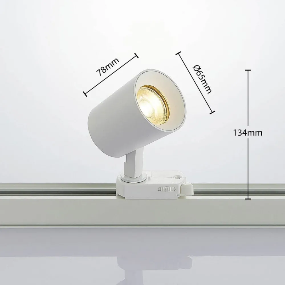 Arcchio Arbejdsrum/Kontor|Loftlamper > skinnespot Iavo, hvid, 13 cm, 3-faset, GU10