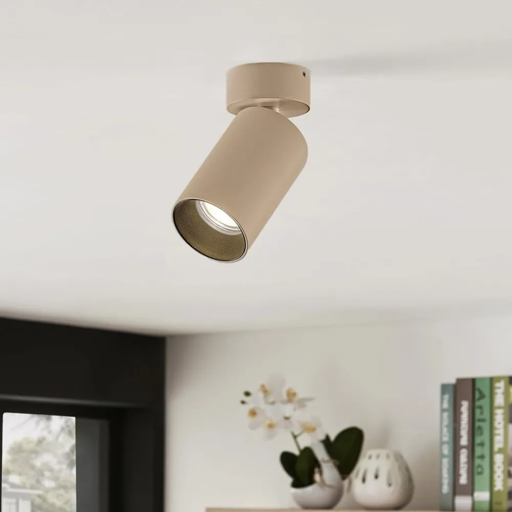 Arcchio Gang|Loftlamper > spotlight Brinja, brun, rund, 13 cm høj, Ø 6 cm