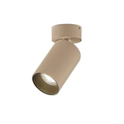 Arcchio Gang|Loftlamper > spotlight Brinja, brun, rund, 13 cm høj, Ø 6 cm