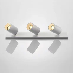 Arcchio Gang|Loftlamper > spotlight Brinja, hvid, kantet, Ø 6 cm, 3 lyskilder, GU10