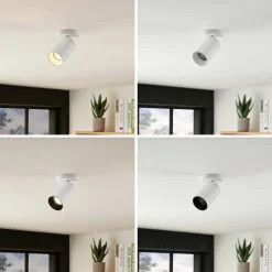 Arcchio Gang|Loftlamper > spotlight Brinja, hvid, rund, 12 cm høj, Ø 6 cm