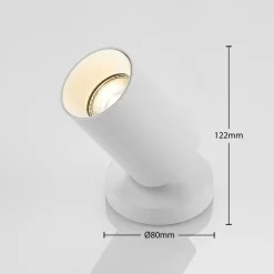 Arcchio Gang|Loftlamper > spotlight Brinja, hvid, rund, 12 cm høj, Ø 6 cm