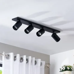 Arcchio Loftlamper|Spotlights > spotlight Brinja, sort, 65 cm lang, Ø 7 cm, 4 lyskilder