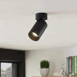 Arcchio Loftlamper|Pendellamper > spotlight Brinja, sort, rund, 13 cm høj, Ø 6 cm