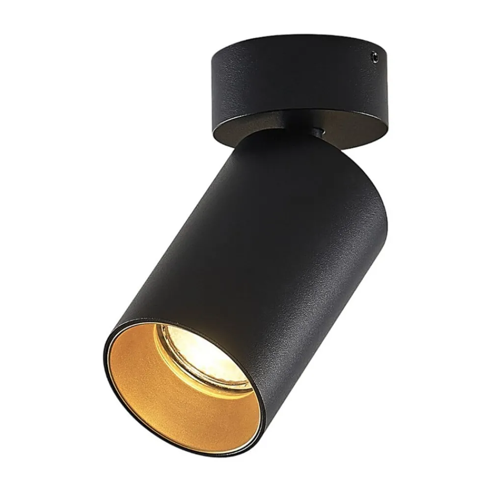 Arcchio Loftlamper|Pendellamper > spotlight Brinja, sort, rund, 13 cm høj, Ø 6 cm