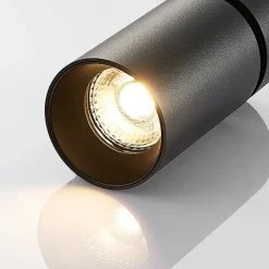 Arcchio Loftlamper|Pendellamper > spotlight Brinja, sort, rund, 13 cm høj, Ø 6 cm