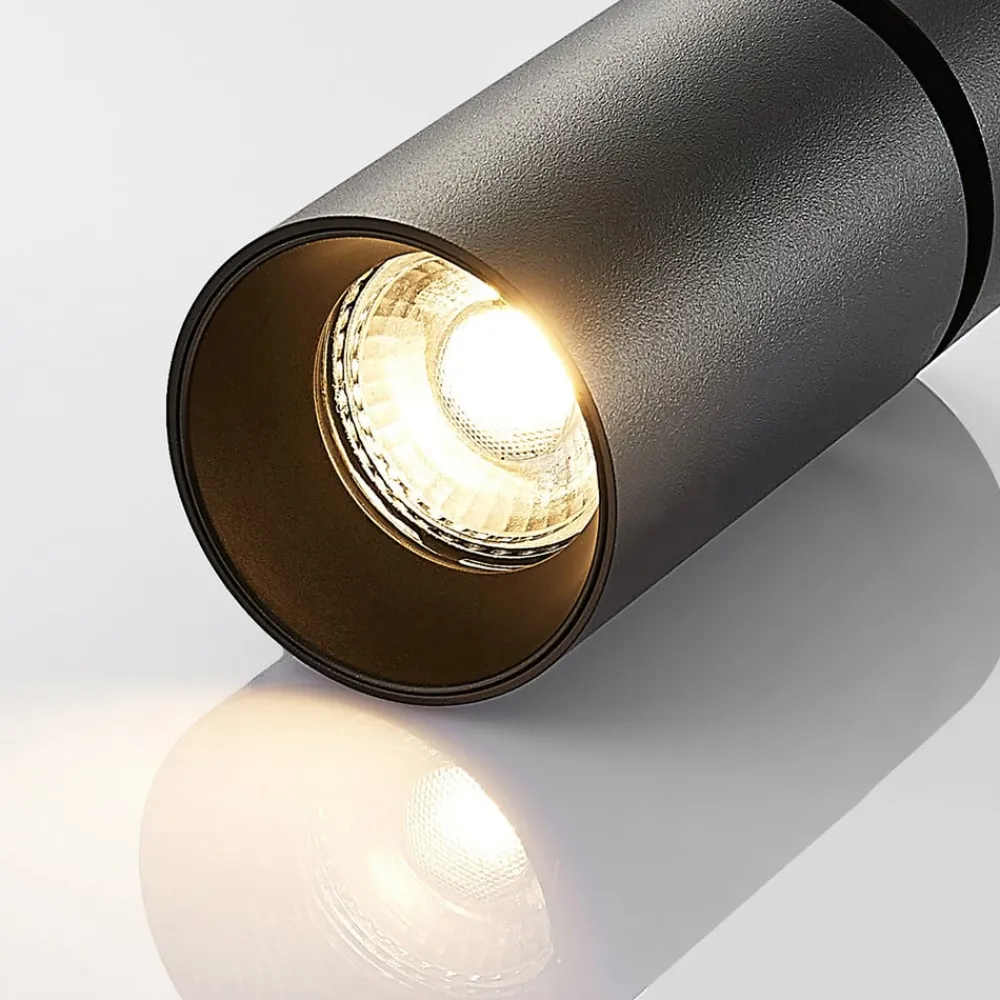 Arcchio Loftlamper|Pendellamper > spotlight Brinja, sort, rund, 13 cm høj, Ø 6 cm