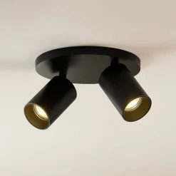Arcchio Loftlamper|Loftlamper > spotlight Brinja, sort, rund, Ø 6 cm, 2 lyskilder, GU10