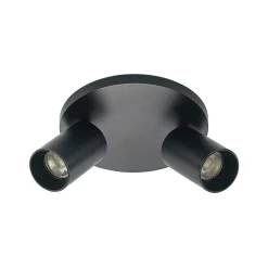 Arcchio Loftlamper|Loftlamper > spotlight Brinja, sort, rund, Ø 6 cm, 2 lyskilder, GU10