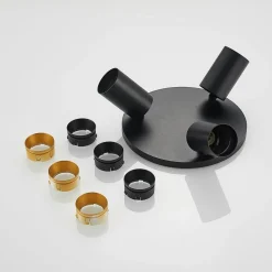 Arcchio Gang|Loftlamper > spotlight Brinja, sort, rund, Ø 6 cm, 3 lyskilder, GU10