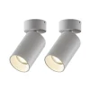 Arcchio Gang|Loftlamper > spotlight Brinja, sæt med 2, hvid, rund, Ø 6 cm, GU10