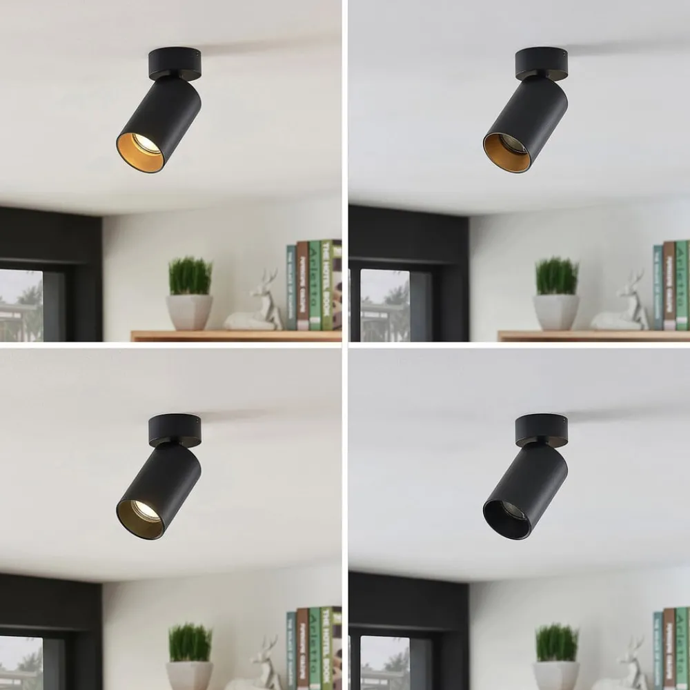 Arcchio Gang|Loftlamper > spotlight Brinja, sæt med 3, sort, rund, Ø 6cm, GU10