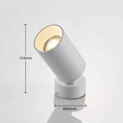Gang|Loftlamper ^ Arcchio spotlight Brinja, sæt med 3, hvid, rund, Ø 6 cm, GU10