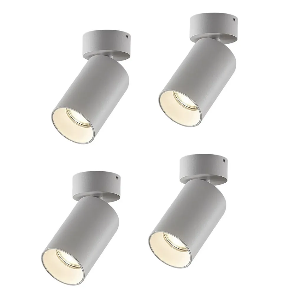 Arcchio Gang|Loftlamper > spotlight Brinja, sæt med 4, hvid, rund, Ø 6 cm, GU10