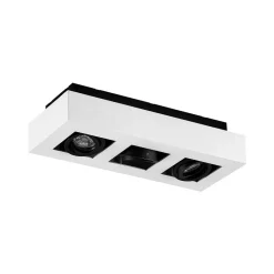 Arcchio Arbejdsrum/Kontor|Loftlamper > spotlight Vince, 36 cm, 3 lyskilder, hvid/sort, GU10