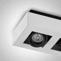 Arcchio Arbejdsrum/Kontor|Loftlamper > spotlight Vince, 47 cm, 4 lyskilder, hvid/sort, GU10