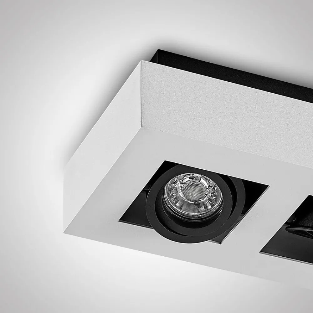 Arcchio Arbejdsrum/Kontor|Loftlamper > spotlight Vince, 47 cm, 4 lyskilder, hvid/sort, GU10
