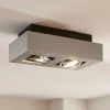 Arcchio Arbejdsrum/Kontor|Loftlamper > spotlight Vince, 25 cm, 2 lyskilder, sølv, GU10