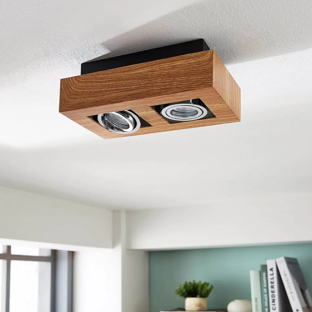 Arcchio Arbejdsrum/Kontor|Spotlights > spotlight Vince, 25 cm, træfarvet, metal, GU10