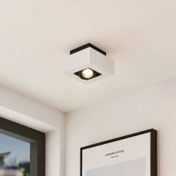 Arcchio Loftlamper|Spotlights > spotlight Vince, 14 x 14 cm, hvid/sort, GU10
