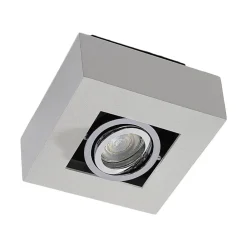Loftlamper|Spotlights ^ Arcchio spotlight Vince, 14 x 14 cm, hvid/krom, metal, GU10